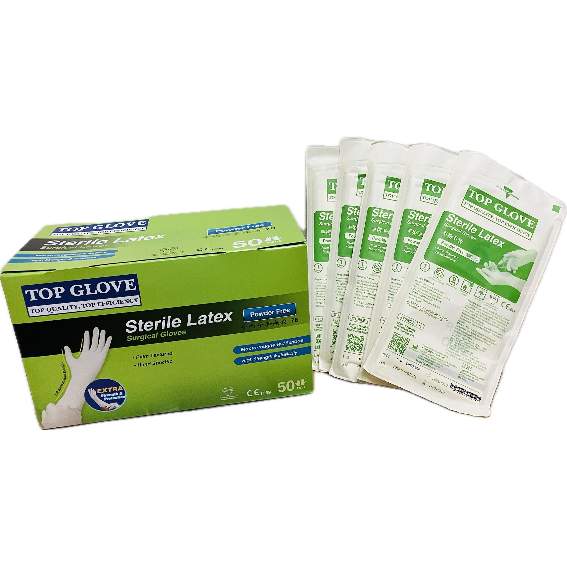 TOP無粉手術手套